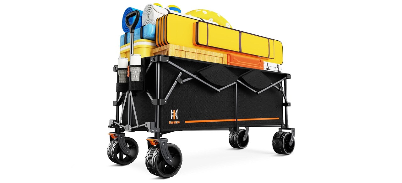 Navatiee Big Wheels Collapsible Wagon Cart Foldable